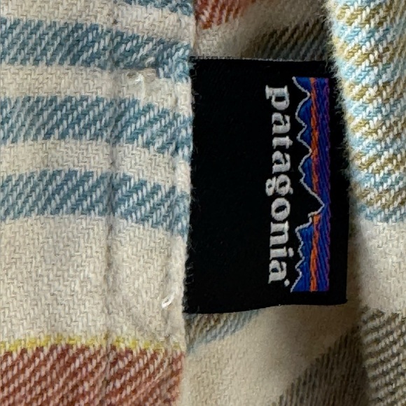 Patagonia Shirt 10 Haywood Flannel Pinyon Stripes Button Up Pocket Long Sleeve - Picture 10 of 15